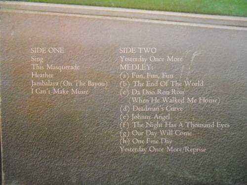 CARPENTERS - NOW & THEN GATEFOLD VINYL, LP, RECORD